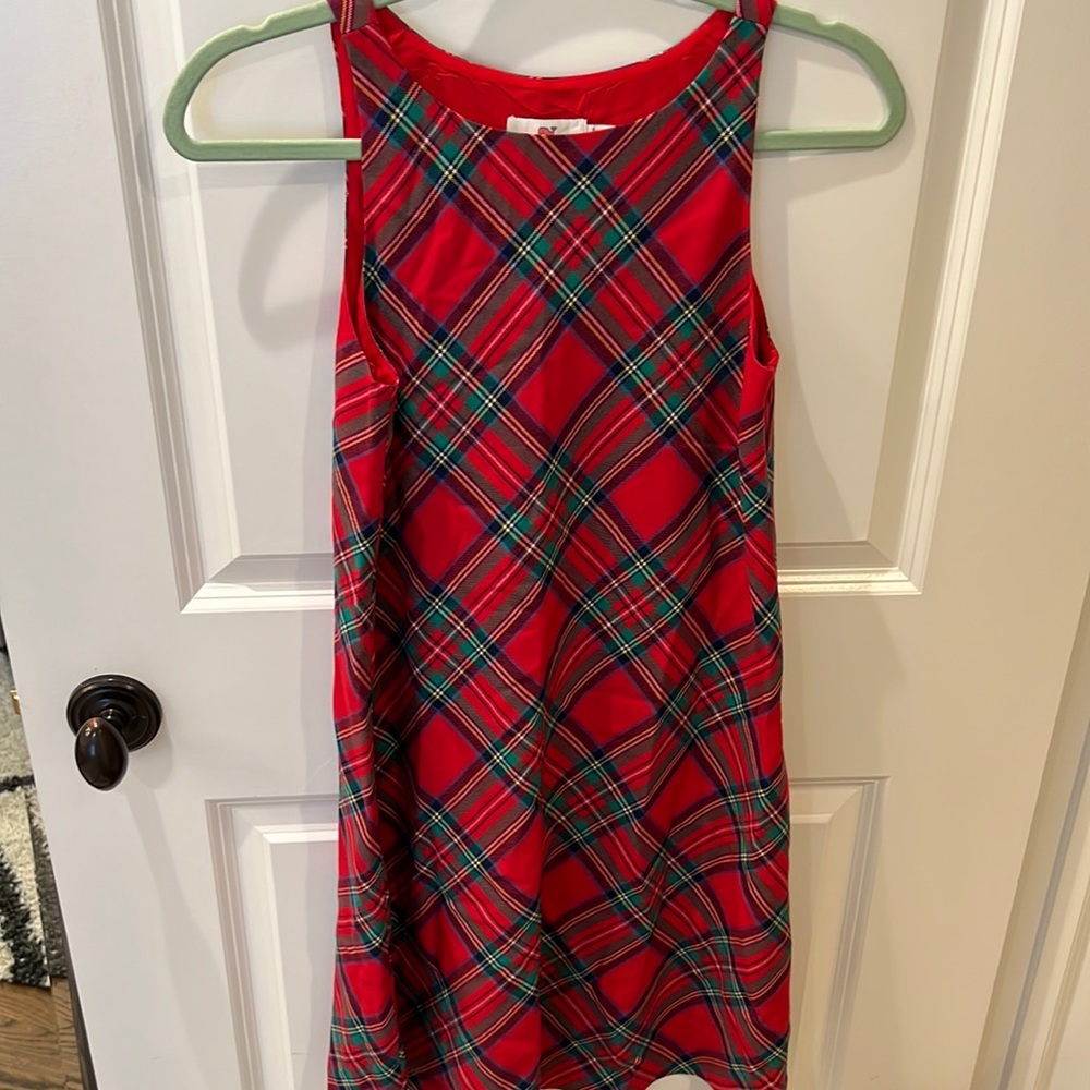 VINEYARD VINES plaid ADORABLE holiday dress IN EXCELLENT condition